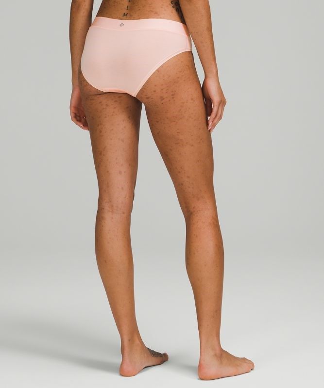 Lululemon UnderEase Mid Rise Bikini Underwear 3 Pack Underkläder Dam Camo Bruna Olika Färger Rosa Vita Svarta | MVXI-61238