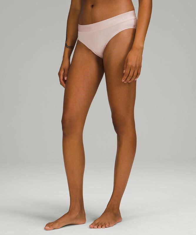 Lululemon UnderEase Mid Rise Bikini Underwear 3 Pack Underkläder Dam Svarta Rosa Vita Svarta | XFIP-16349