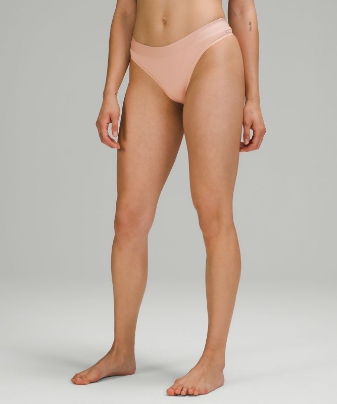 Lululemon UnderEase Thong Underkläder Dam Misty Shell | QCZG-82095