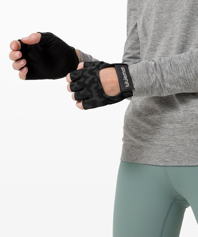 Lululemon Uplift Training Gloves Utrustning Accessories Camo Svarta Olika Färger Svarta | XLBN-14502