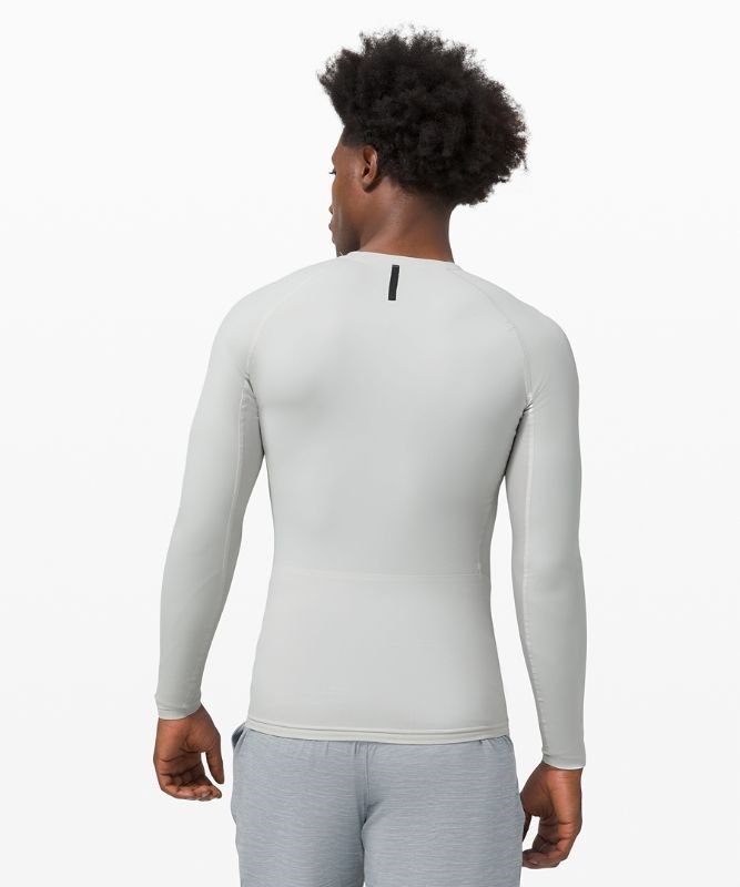 Lululemon Vital Drive Long Sleeve Shirt Blast Herr Vapor | JGKY-82179
