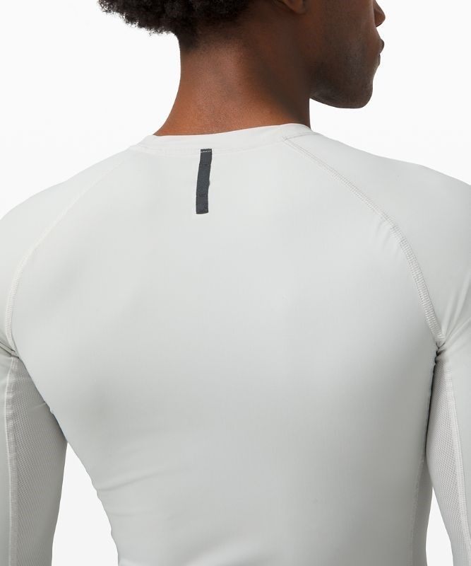Lululemon Vital Drive Long Sleeve Shirt Blast Herr Vapor | JGKY-82179