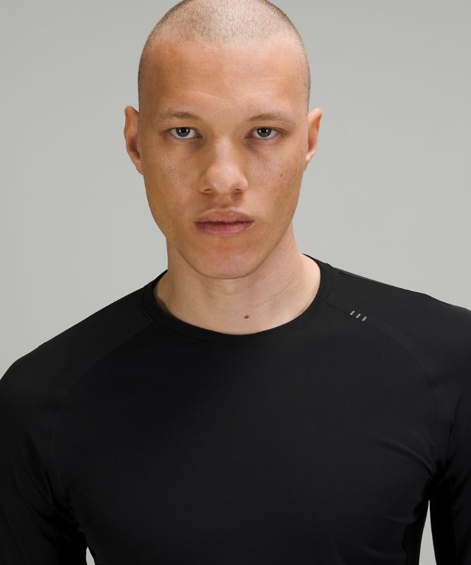 Lululemon Vital Drive Long Sleeve Shirt Blast Herr Svarta | HOYG-71259