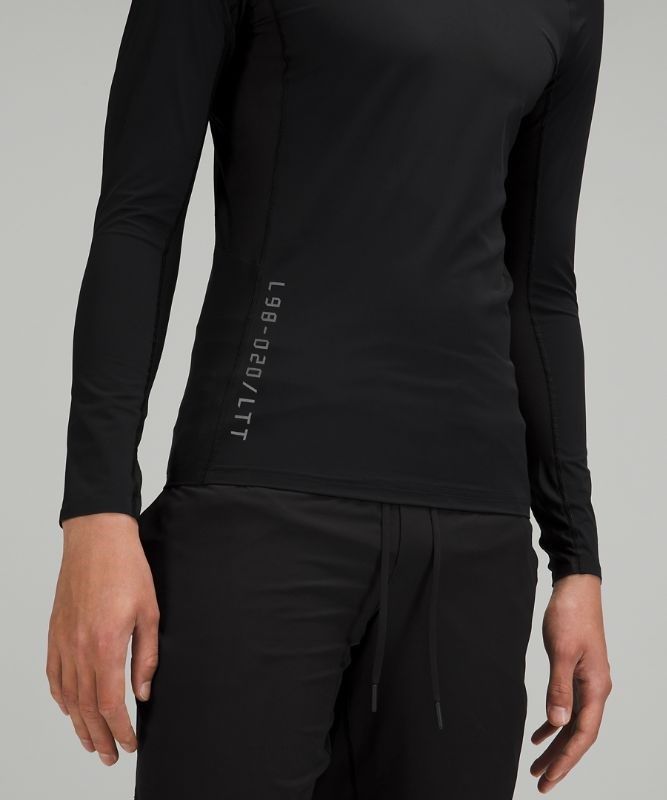 Lululemon Vital Drive Long Sleeve Shirt Blast Herr Svarta | HOYG-71259
