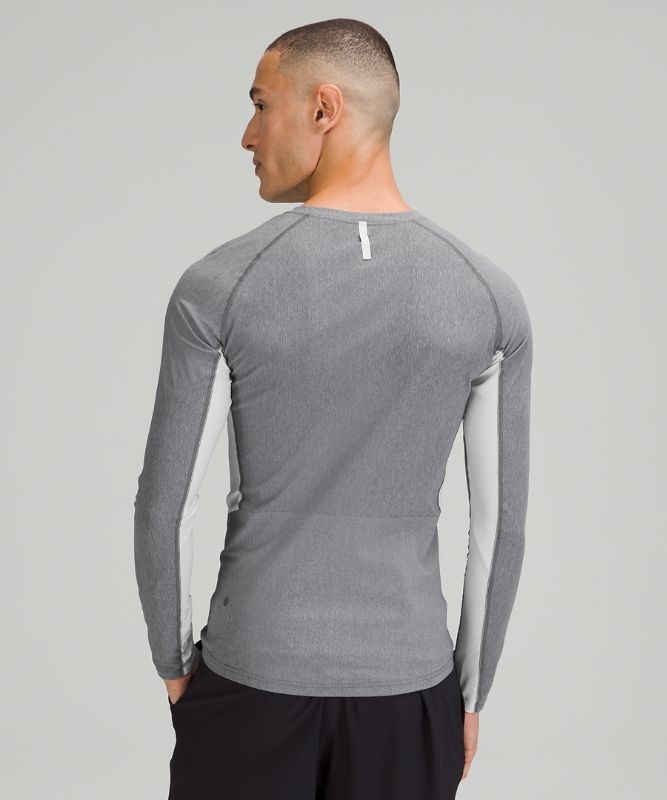 Lululemon Vital Drive Long Sleeve Shirt Blast Herr Heathered Vapor | VFUC-65879