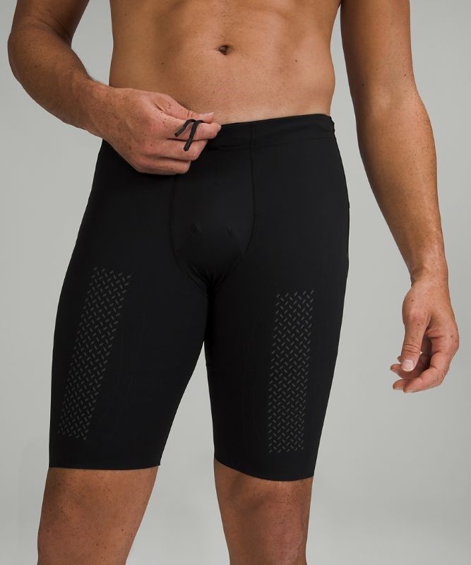 Lululemon Vital Drive Train Tight 10 Shorts Herr Svarta | HRJY-24305