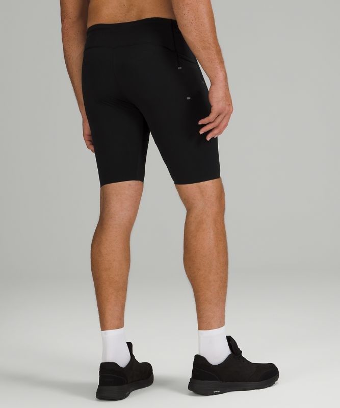 Lululemon Vital Drive Train Tight 10 Shorts Herr Svarta | HRJY-24305