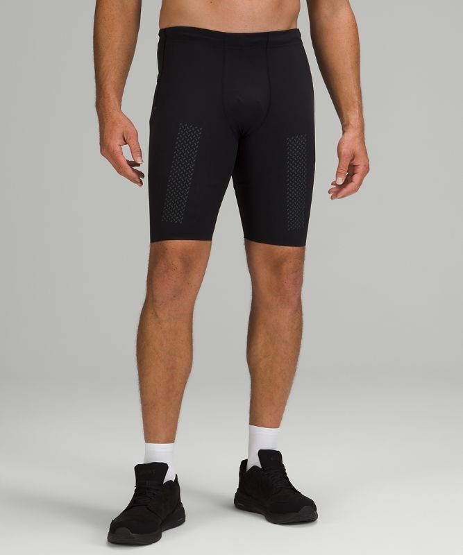 Lululemon Vital Drive Train Tight 10 Shorts Herr Svarta | HRJY-24305