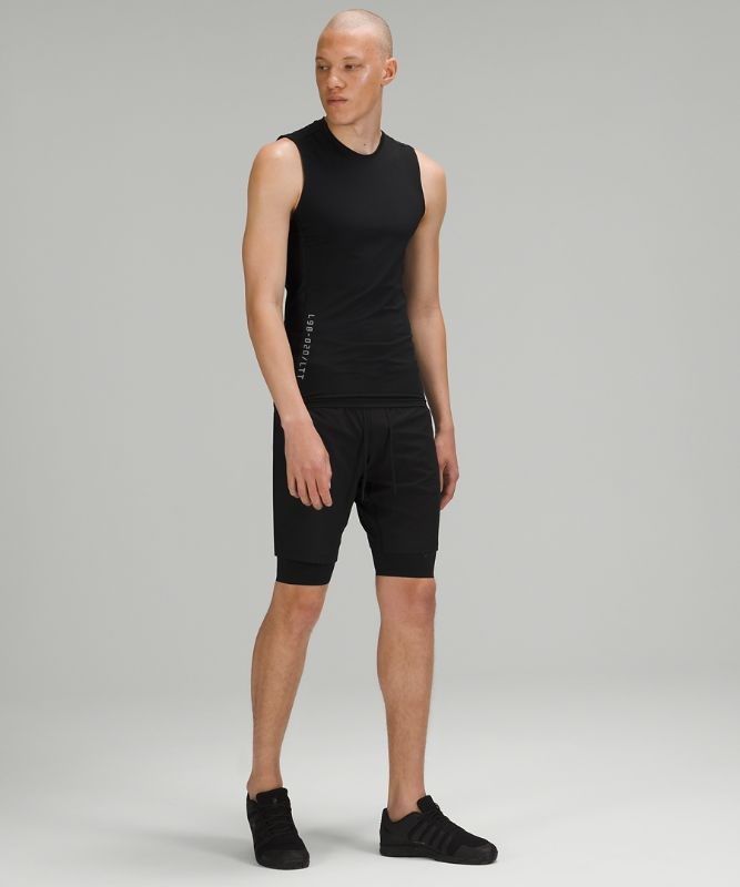 Lululemon Vital Drive Training Sleeveless Shirt Blast Herr Svarta | BHEW-37264
