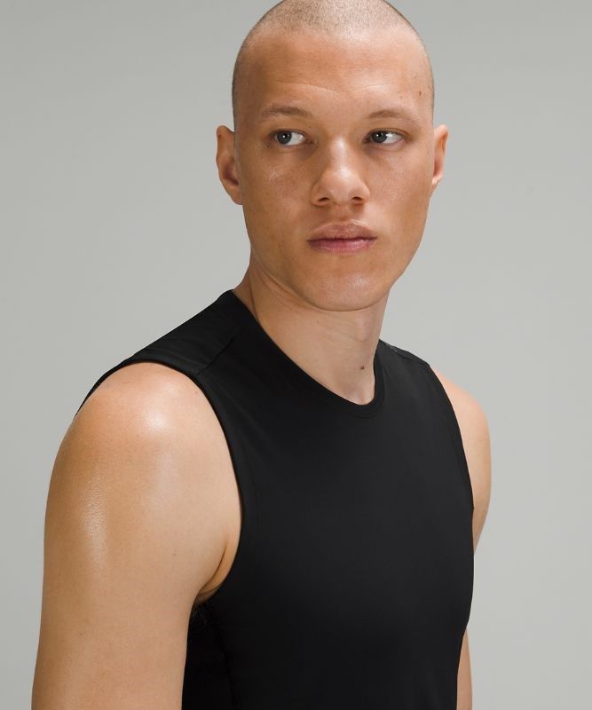 Lululemon Vital Drive Training Sleeveless Shirt Blast Herr Svarta | BHEW-37264