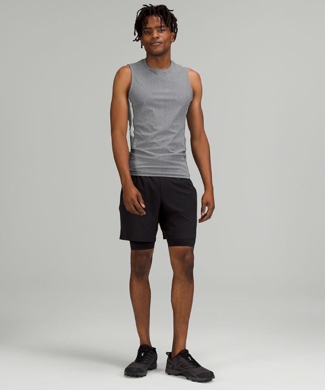 Lululemon Vital Drive Training Sleeveless Shirt Blast Herr Heathered Vapor | ZIKT-30462