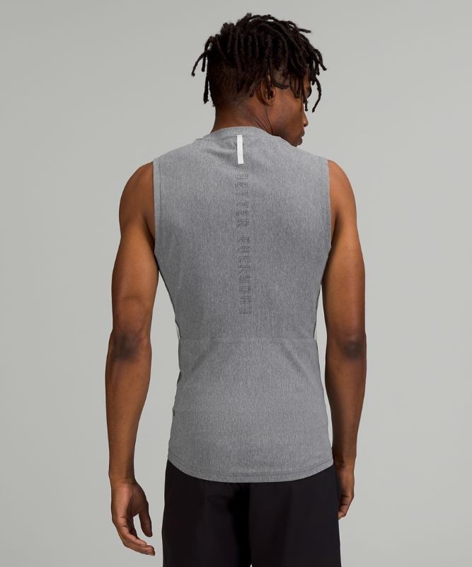 Lululemon Vital Drive Training Sleeveless Shirt Blast Herr Heathered Vapor | ZIKT-30462