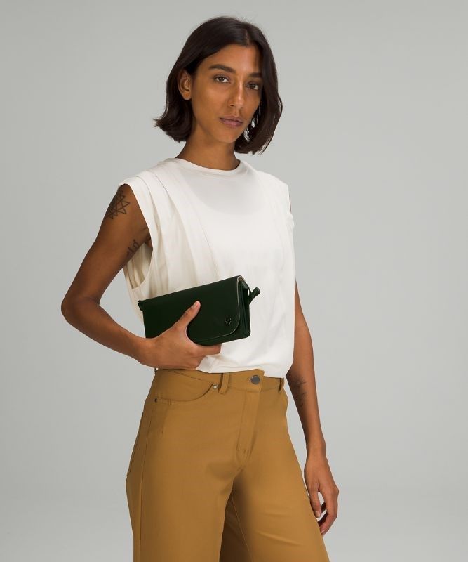 Lululemon Wallet Clutch Crossbody Bag Väskor Accessories Gröna | VFMB-79158