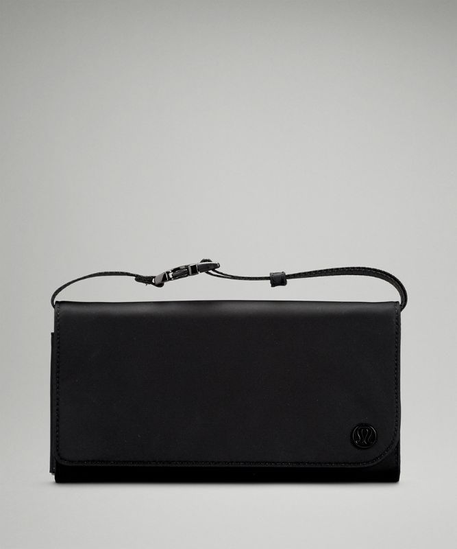 Lululemon Wallet Clutch Crossbody Väskor Accessories Svarta | YQTD-78094