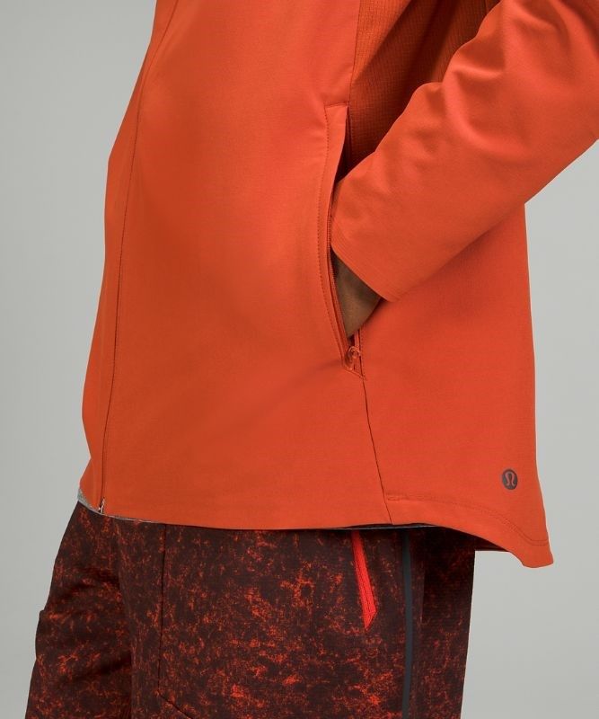 Lululemon Warp Light Jacket Packable Jackor Herr Orange | ZFVR-69803