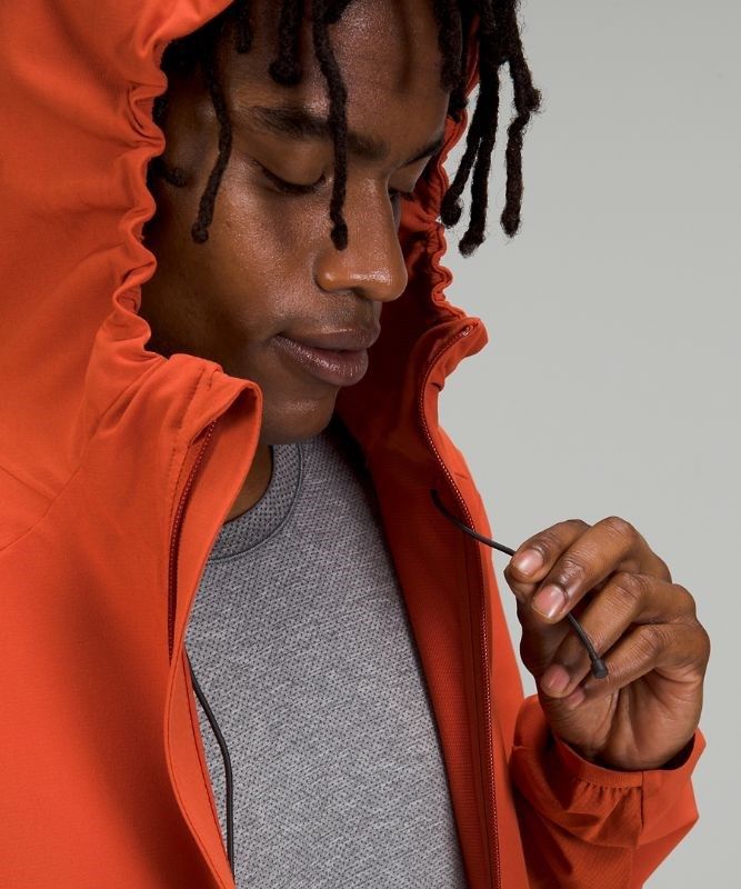 Lululemon Warp Light Jacket Packable Jackor Herr Orange | ZFVR-69803
