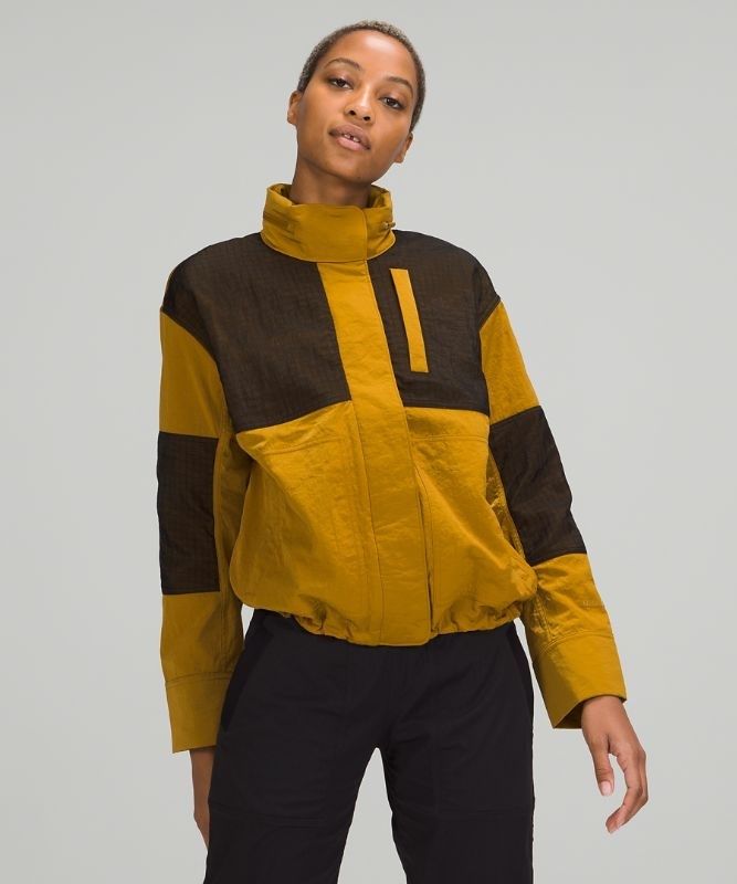Lululemon Water-Repellent Mesh Jacket Jackor Dam Guld Bruna Svarta | SXKI-06731