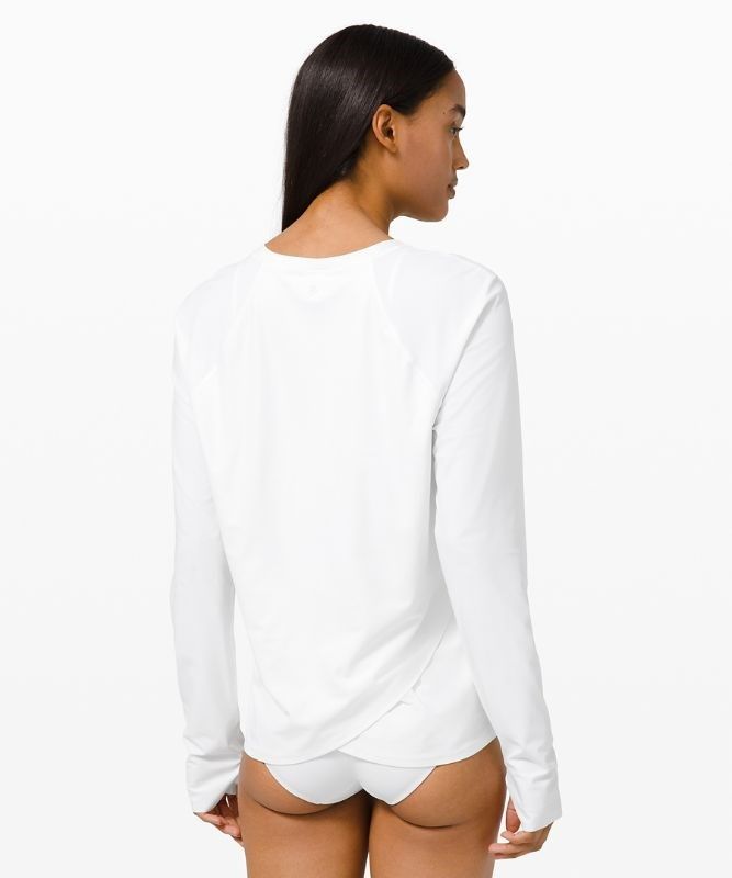 Lululemon Waterside Relaxed UVP Long-Sleeve Baddräkter Dam Vita | MKJC-67893