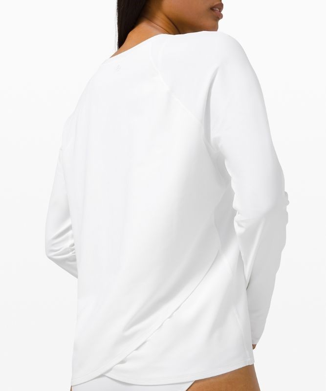 Lululemon Waterside Relaxed UVP Long-Sleeve Baddräkter Dam Vita | MKJC-67893