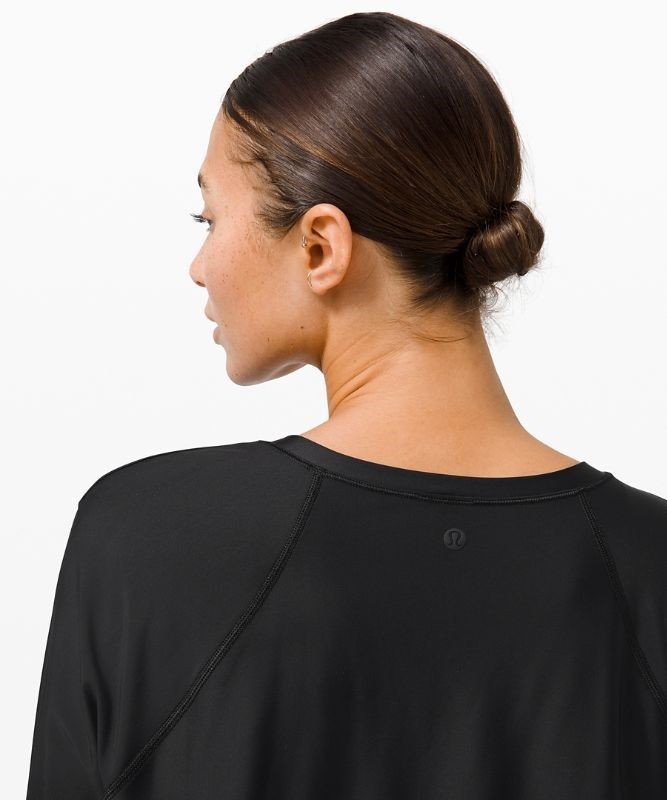 Lululemon Waterside Relaxed UVP Long-Sleeve Baddräkter Dam Svarta | DJFU-07642