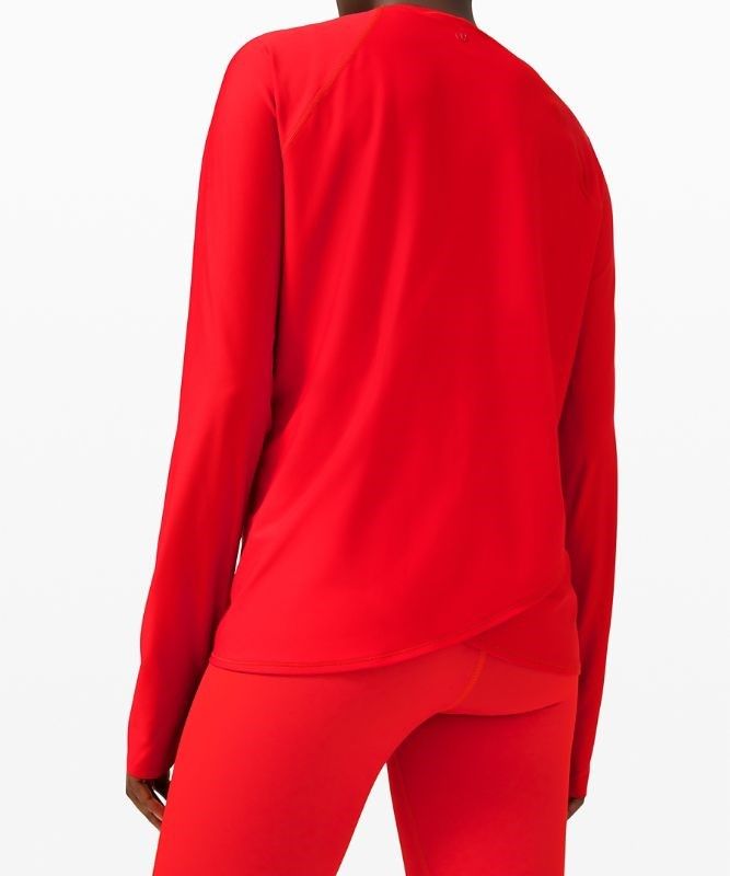 Lululemon Waterside Relaxed UVP Long-Sleeve Baddräkter Dam Röda | DGBR-89712