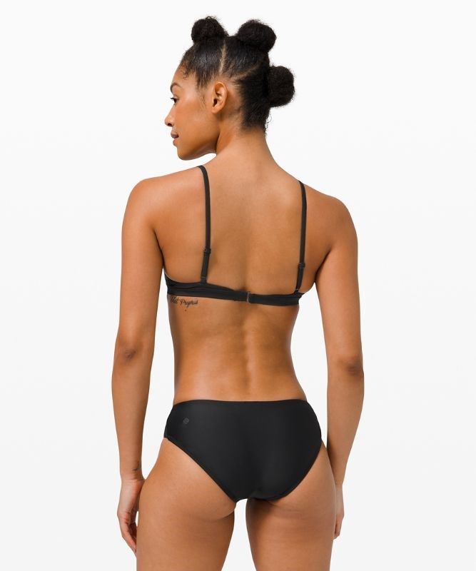 Lululemon Waterside Swim Top A/B Cup Baddräkter Dam Svarta | ZSNQ-64985