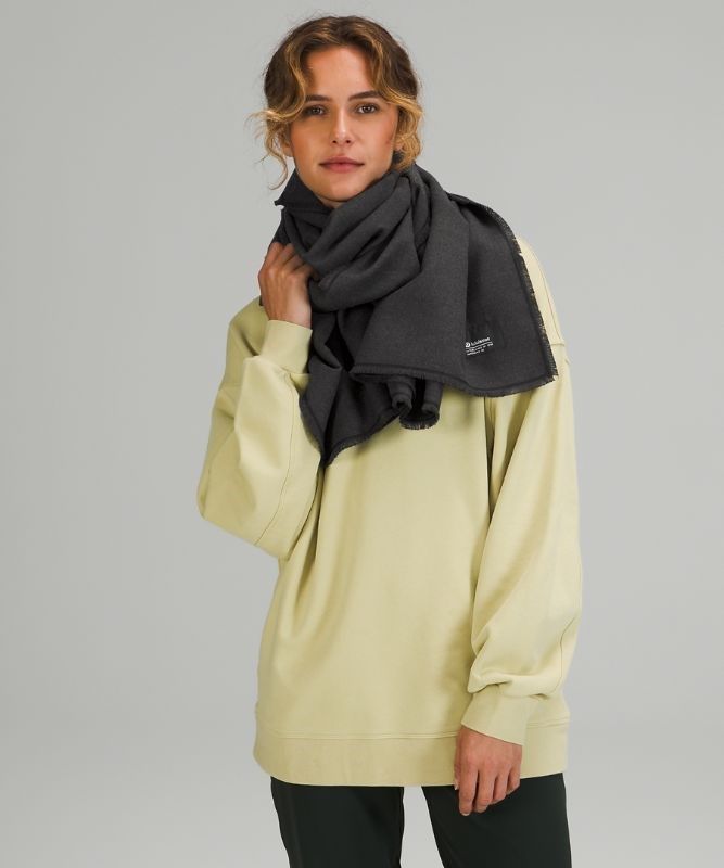 Lululemon Wool-Blend Scarf Halsduk Accessories Svarta | QFCD-23145