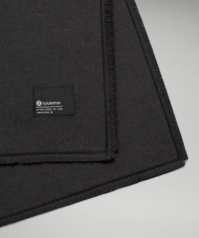 Lululemon Wool-Blend Scarf Halsduk Accessories Svarta | QFCD-23145