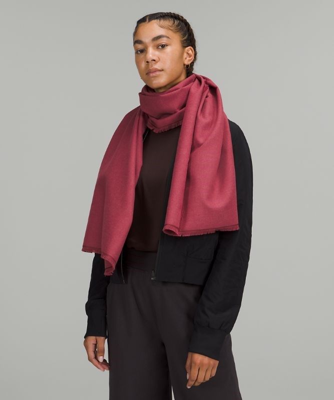 Lululemon Wool-Blend Scarf Halsduk Accessories Vinröda | XVRP-20361