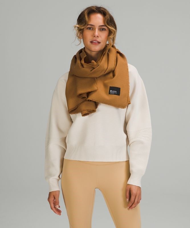 Lululemon Wool-Blend Scarf Halsduk Accessories Beige | BLKT-38752