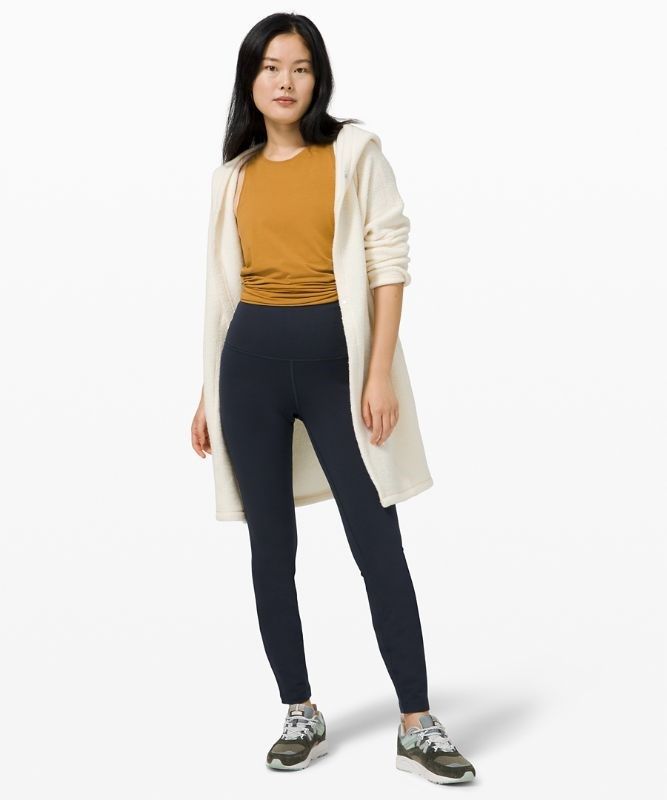 Lululemon Wunder Lounge SHR Tight Leggings Dam Marinblå | YZCU-35971
