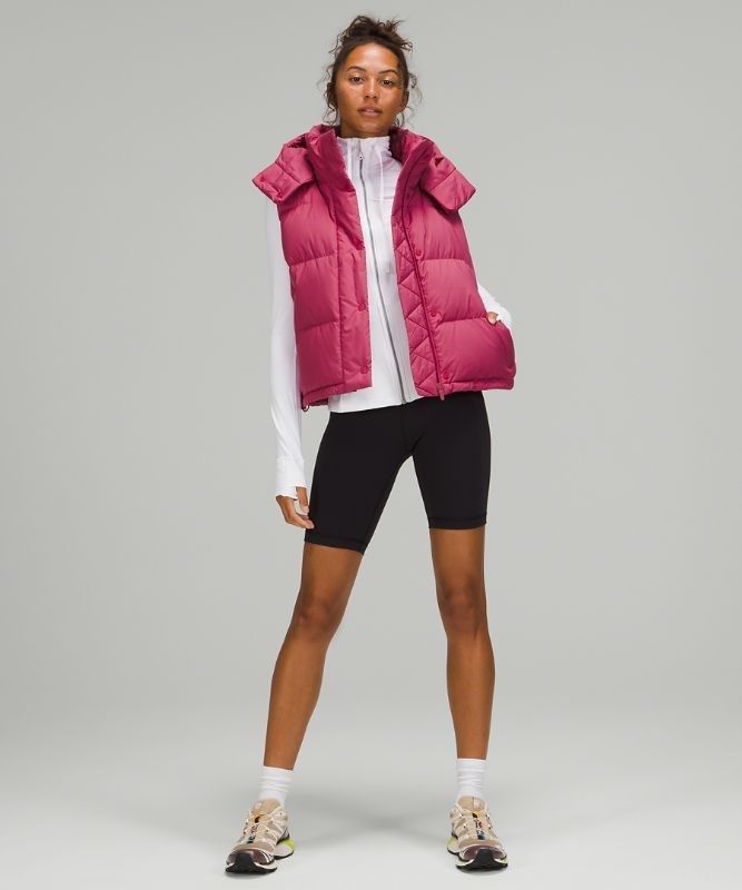 Lululemon Wunder Puff Crop Vest Jackor Dam Rosa | MDVJ-51603