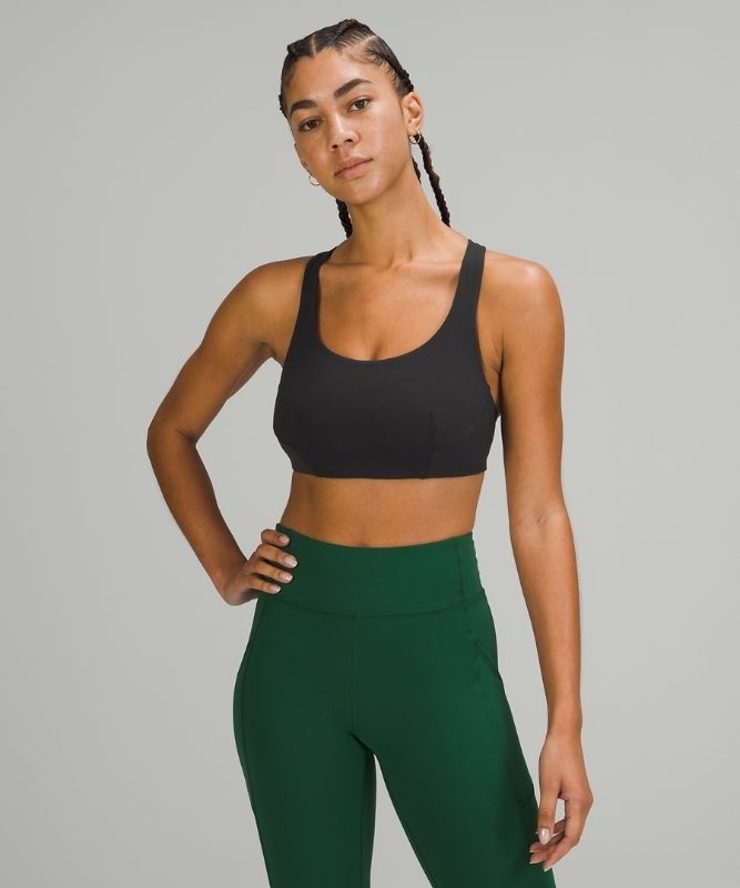 Lululemon Wunder Train Bra Medium Support, C/D Cup Sport BH Dam Svarta | HMGF-20478