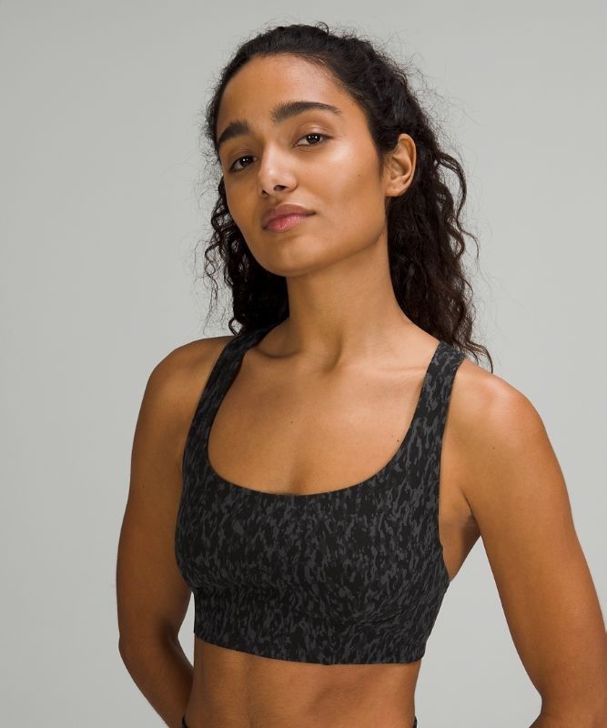 Lululemon Wunder Train Bra Medium Support, C/D Cup Sport BH Dam Leopard Camo Svarta Olika Färger | FGBP-60498