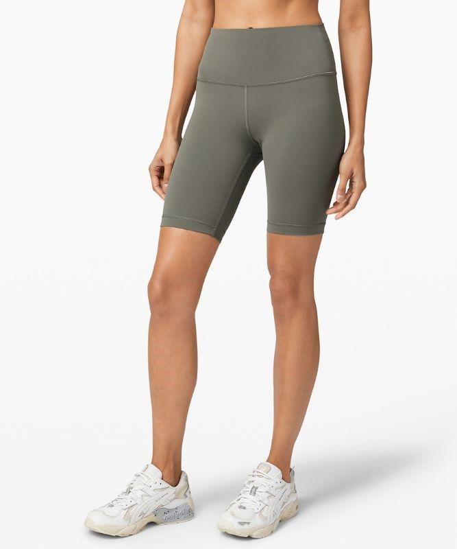 Lululemon Wunder Train High-Rise Short 8 Shorts Dam Grå Olivgröna | KNPR-29081