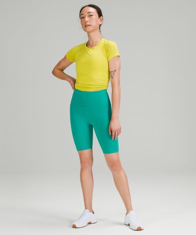 Lululemon Wunder Train High-Rise Short 8 Shorts Dam Gröna | GSHI-57038