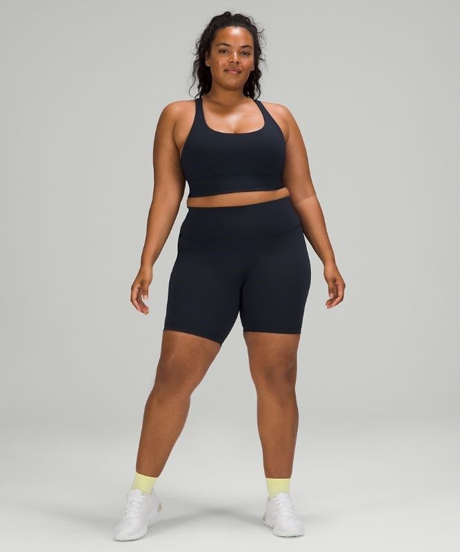 Lululemon Wunder Train High-Rise Short 8 Shorts Dam Marinblå | ULYZ-72538