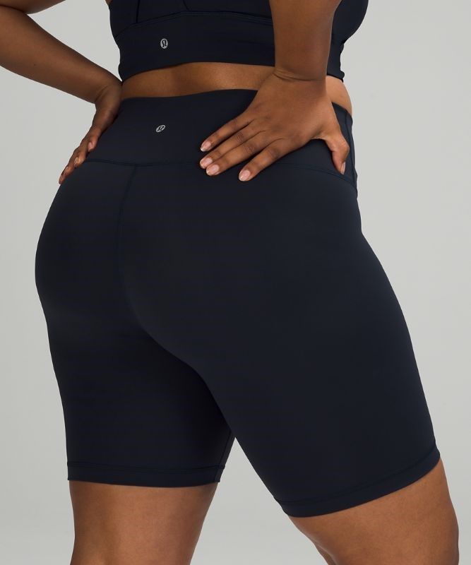 Lululemon Wunder Train High-Rise Short 8 Shorts Dam Marinblå | ULYZ-72538