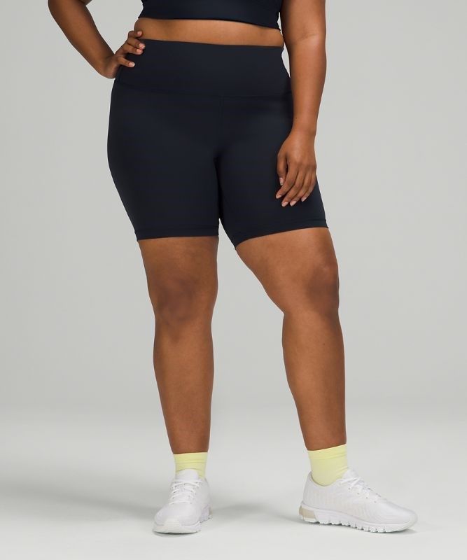 Lululemon Wunder Train High-Rise Short 8 Shorts Dam Marinblå | ULYZ-72538