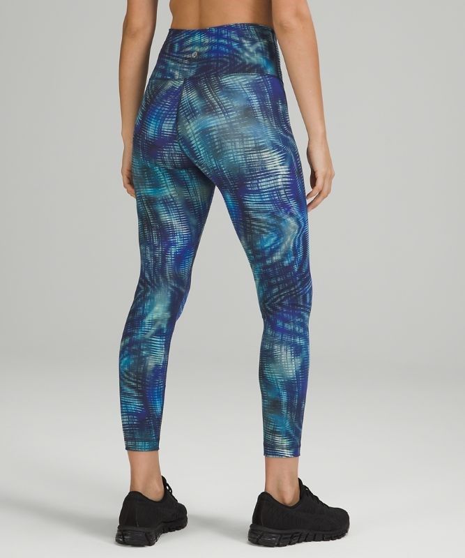 Lululemon Wunder Train High-Rise Tight 25 Foil Leggings Dam Blå Olika Färger | QJBG-90278