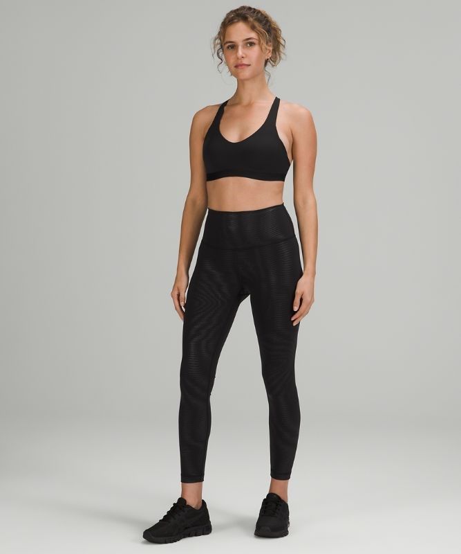Lululemon Wunder Train High-Rise Tight 25 Foil Leggings Dam Svarta | MZUJ-20716