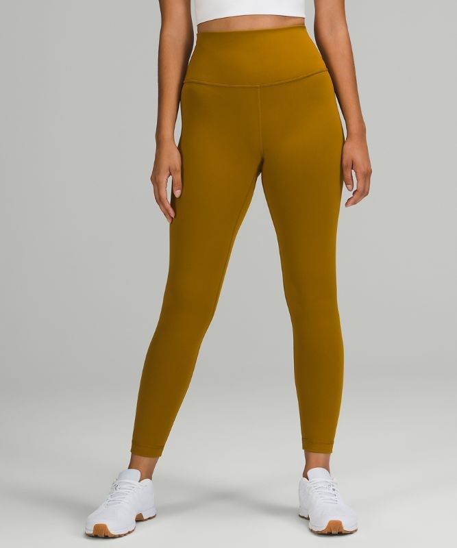 Lululemon Wunder Train High-Rise Tight 25 Leggings Dam Guld Bruna | FEQB-15243