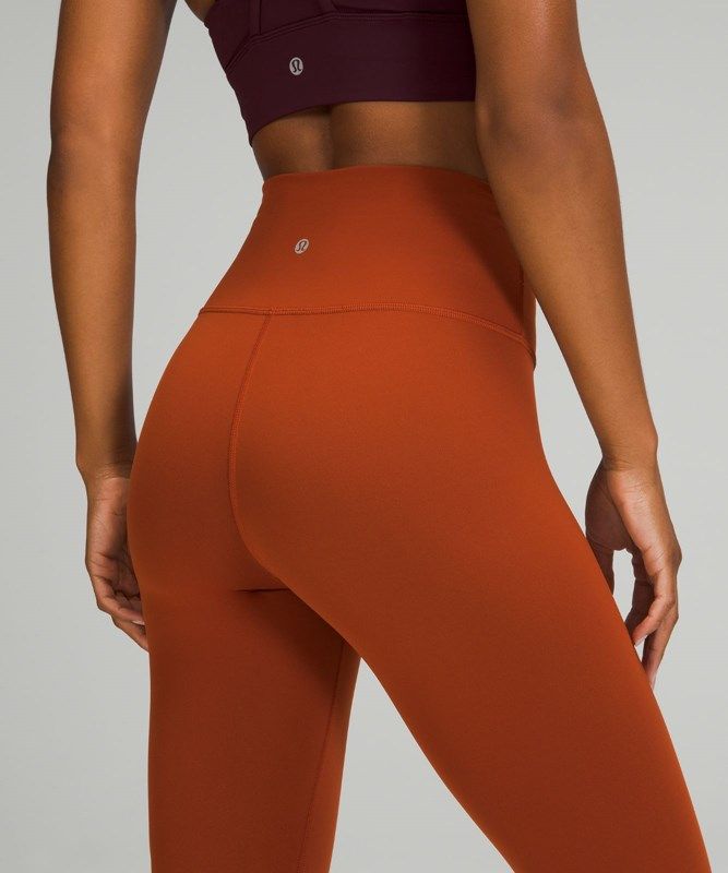Lululemon Wunder Train High-Rise Tight 25 Leggings Dam Mörkröda | XTOB-64182