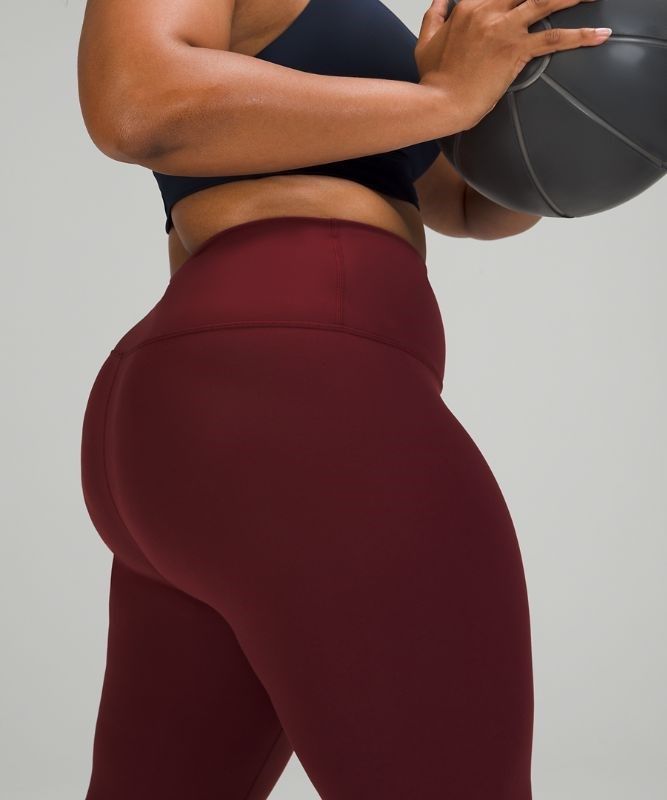 Lululemon Wunder Train High-Rise Tight 25 Leggings Dam Röda Vinröda | TLXE-37961