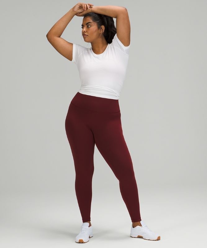 Lululemon Wunder Train High-Rise Tight 28 Leggings Dam Röda Vinröda | WLAU-09723