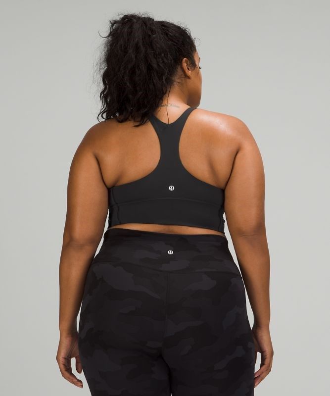 Lululemon Wunder Train Long-Line Bra Sport BH Dam Svarta | SIZV-84590