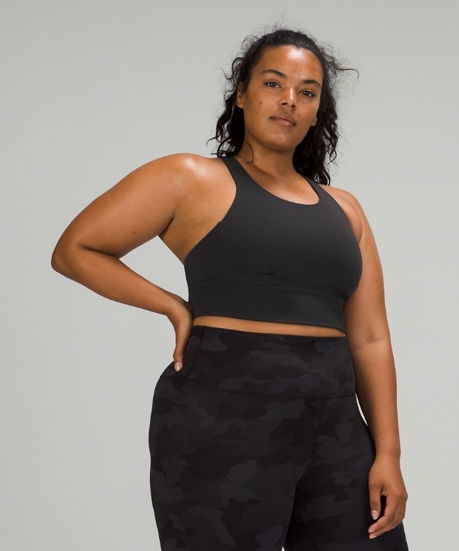 Lululemon Wunder Train Long-Line Bra Sport BH Dam Svarta | SIZV-84590