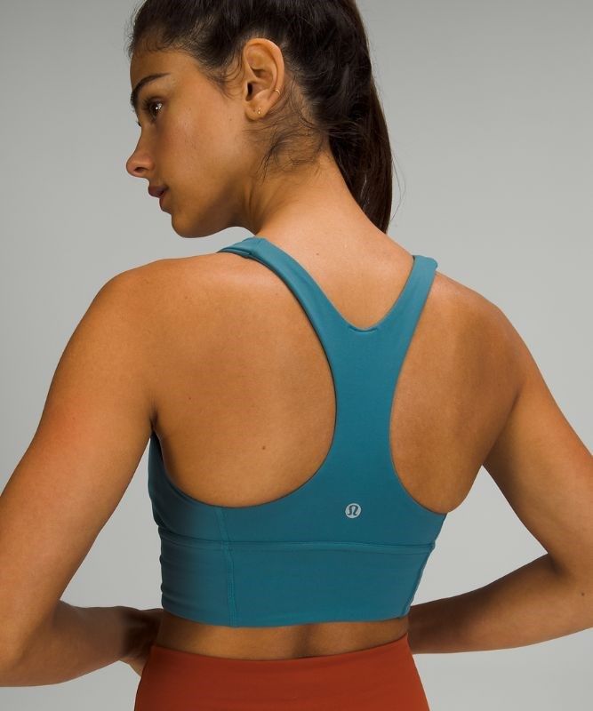 Lululemon Wunder Train Long-Line Bra Sport BH Dam Blå | QHNC-68314