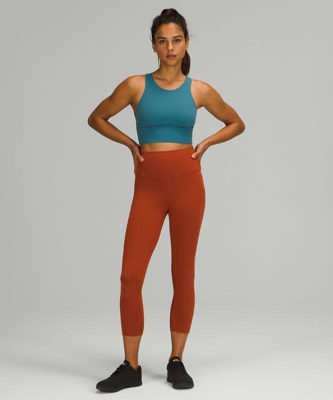 Lululemon Wunder Train Long-Line Bra Sport BH Dam Blå | QHNC-68314