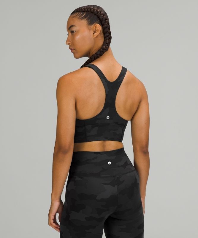 Lululemon Wunder Train Long-Line Bra Sport BH Dam Camo Svarta Olika Färger | LZOH-30581